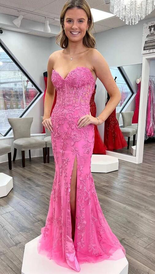 2023 Black Mermaid Lace Prom Dresses Homecoming Dresses DT1598