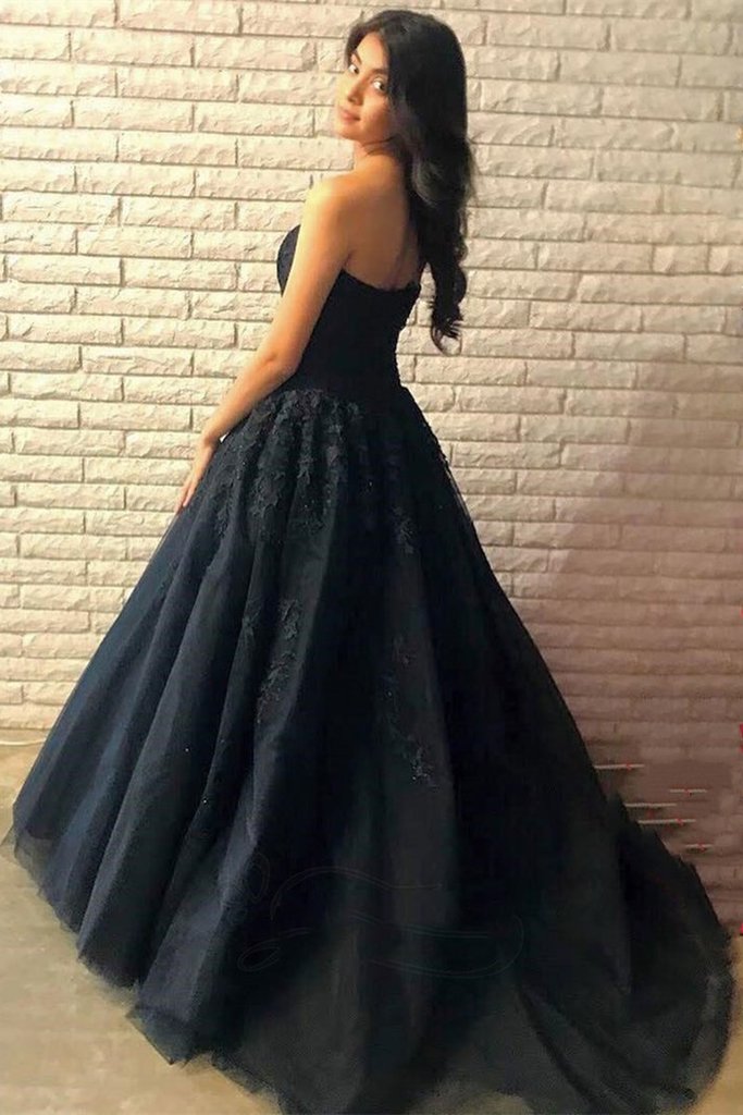 Black Prom Dress 2022, Evening Dress, Dance Dresses, Graduation School Party Gown