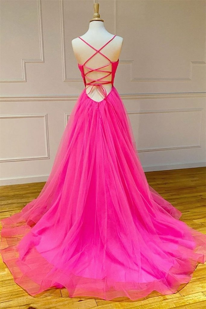 Hot Pink Prom Dresses Long 2021 Formal Dress, Evening Dress, Dance Dresses
