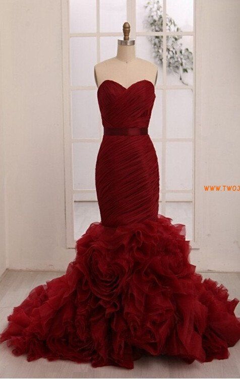 Burgundy Mermaid Prom Dress, Pageant Dress, Evening Dress, Dance Dress DressesTailor Burgundy Mermaid Prom Dress, Pageant Dress, Evening Dress, Dance Dress DressesTailor