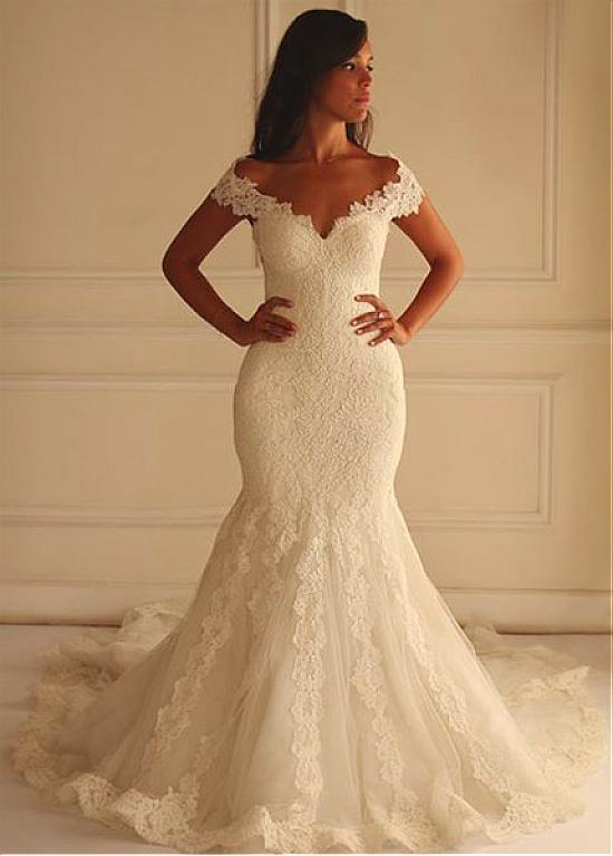 Lace Wedding Dress, Bridal Gown ,Bride Dress, Dresses For Brides –  DressesTailor