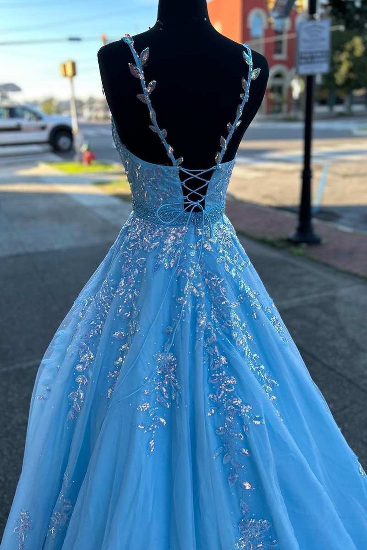 Straps Prom Dresses Long,Graduation School Party Gown
