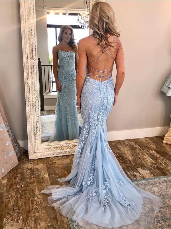 Mermaid Lace Prom Dress, Evening Dress, Dance Dresses, Graduation School Party Gown