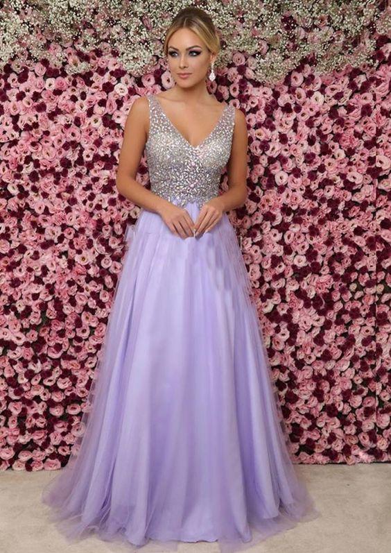 New Style Prom Dress V Neckline ,Pageant Dress, Evening Dress, Dance Dresses, Graduation School Party Gown