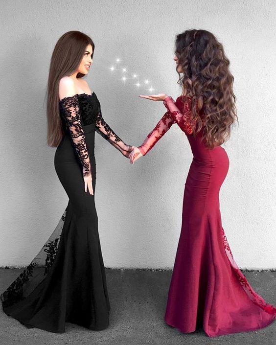 Mermaid Prom Dress, Prom Dresses, Evening Gown, Graduation School Party Dress, Winter Formal Dress