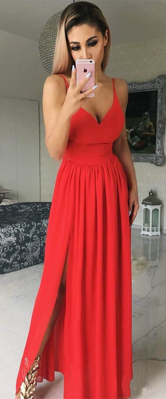 Sexy Prom Dress, Prom Dresses, Evening Gown, Graduation School Party Dress, Winter Formal Dress