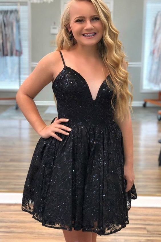 Black Homecoming Dress, Short Prom Dress ,Dresses For Graduation Party, Evening Dress, Formal Dress