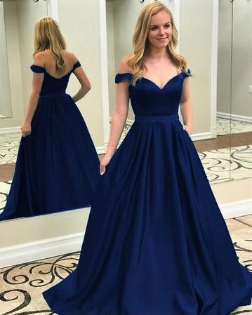 Prom Dress Off the Shoulder Strap, Prom Dresses, Evening Gown,Graduation School Party Gown, Winter Formal Dress
