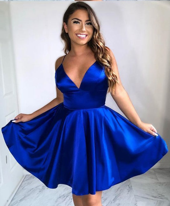 Royal Blue Short Prom Dress, Homecoming Dress, Dresses For Graduation Party, Evening