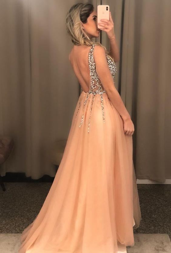 Sexy Prom Dress with Slit, Pageant Dress, Evening Dress, Dance Dresses, Graduation School Party Gown