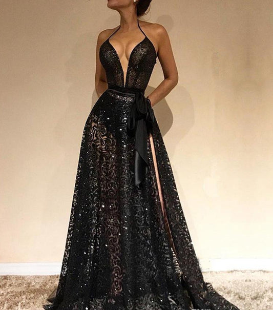 Sexy Black Prom Dresses 2022, Evening Dress, Formal Dress, Dance Dresses, Graduation School Party Gown