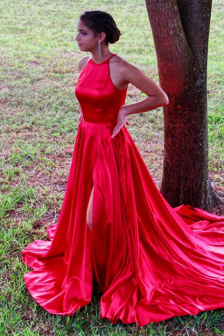 Sexy Prom Dress Halter Neckline, Dresses For Graduation Party, Evening Dress, Formal Dress