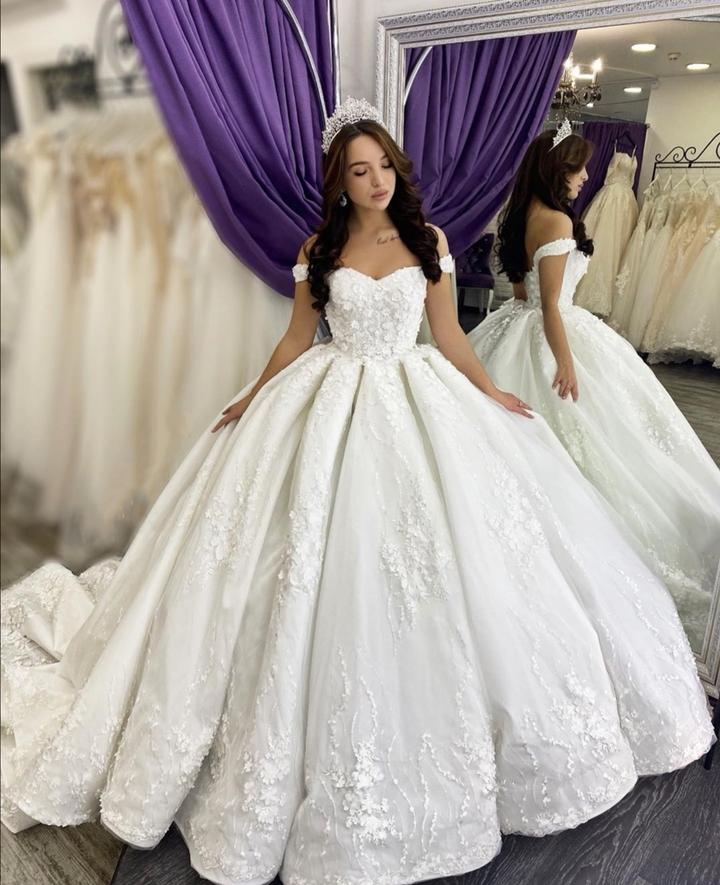 Princess Wedding Dress Ball Gown, Dresses For Wedding, Bridal Gown ,Br –  DressesTailor