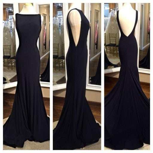 Sexy Black Prom Dress, Prom Dresses, Evening Gown, Graduation School Party Dress, Winter Formal Dress