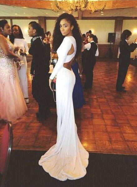 Sexy Prom Dress Long Sleeves, Evening Gown, Graduation School Party Dress, Winter Formal Dress Sexy Prom Dress Long Sleeves, Evening Gown, Graduation School Party Dress, Winter Formal Dress
