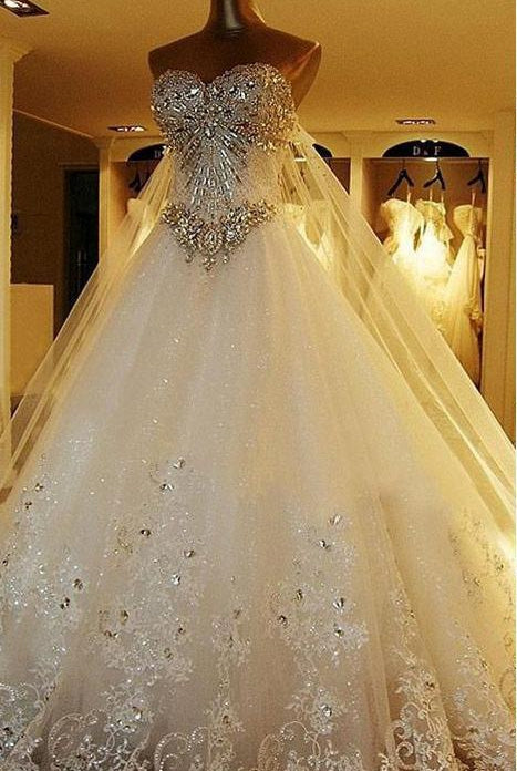 extra long train dress Long Train Wedding Dresses & Gowns