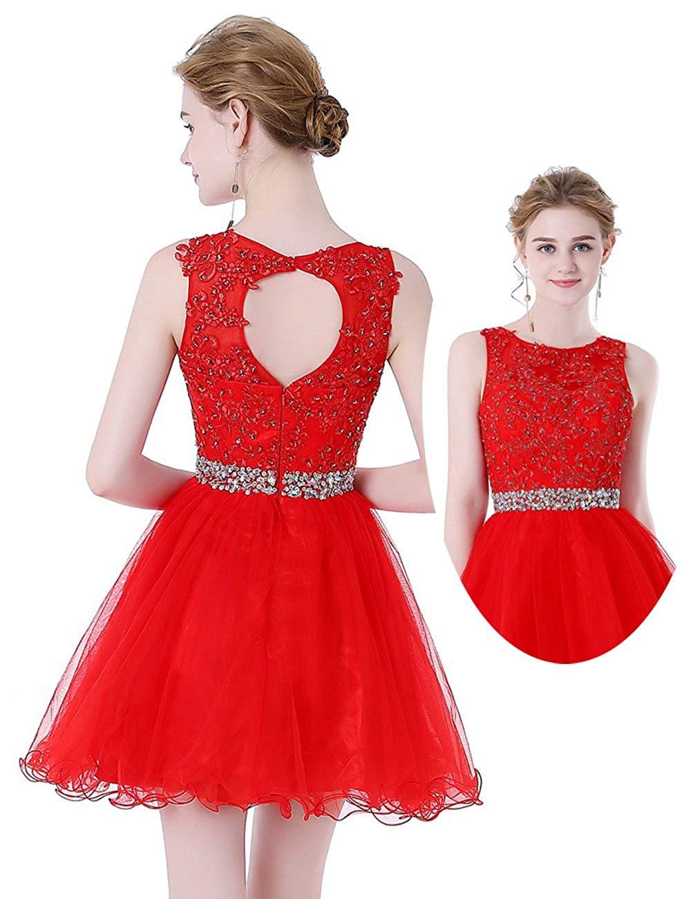 Red Homecoming Dresses, Short Prom Dress ,Back To School Party Dress, Evening Dress, Formal Dress