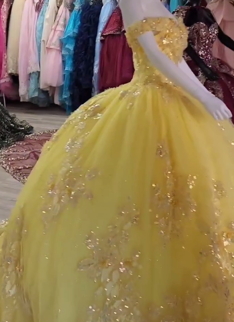 Yellow Sweet 15 Dresses