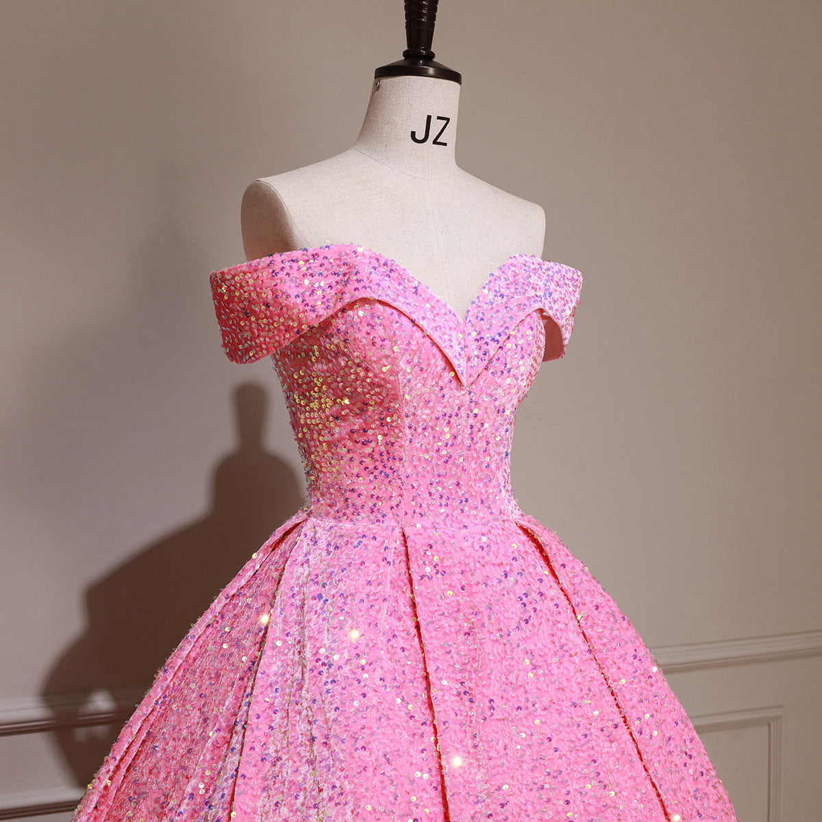 Pink Ball Gown Long Prom Dress Sweet 15/16 Dress
