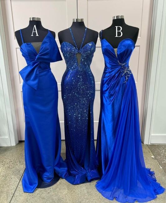 2025 New Style Royal Blue Long Prom Dress