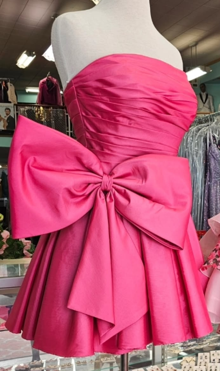 2025 Strapless Homecoming Dress,Short Prom Dress,Back To School HOCO Dress