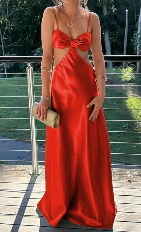 Spaghetti Straps Sexy Long Prom Dress