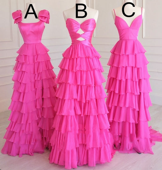 2026 New Style Long Prom Dress with Ruffle Skirt