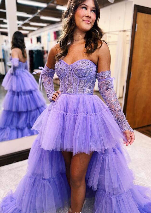 2024 Multi Layers Prom Dresses Sexy Graduation School Party Gown DressesTailor