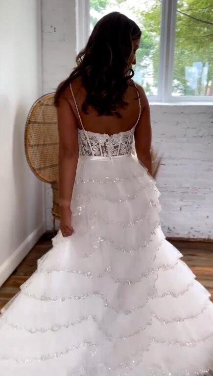 2023 Lace Long Prom Dress, Wedding Dress, DT1667