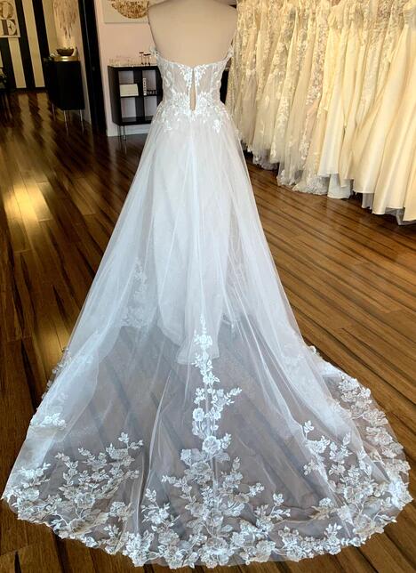 Off the Shoulder A Line Wedding Dresses,Custom Made Bridal Dress DTB11 ...