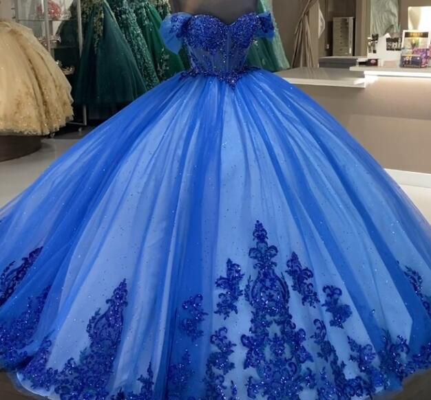 Off the Shoulder Quinceanera Dress Ball Gown, Sweet 16 Dresses DTQ102