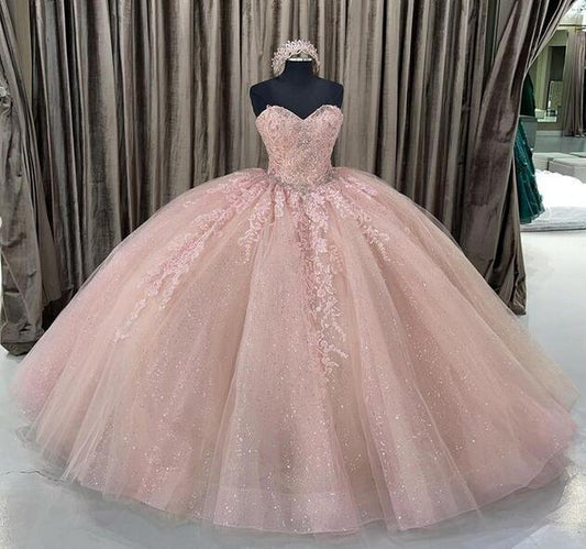 Strapless Quinceanera Dress Ball Gown, Sweet 16 Dresses DTQ103