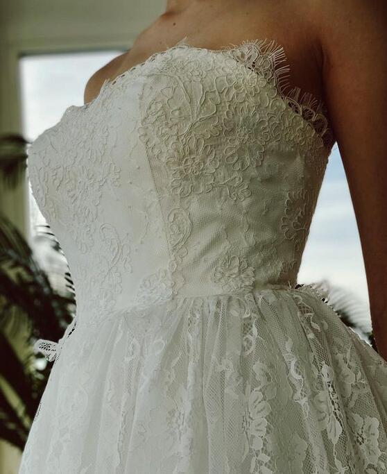 Short Wedding Dress, Wedding Receiption Dress, Bridal Gown ,Dresses For Brides DTB126