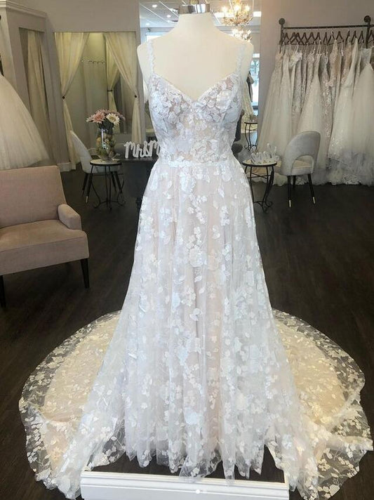 Lace A-line Wedding Dress, Bridal Gown ,Dresses For Brides DTB132