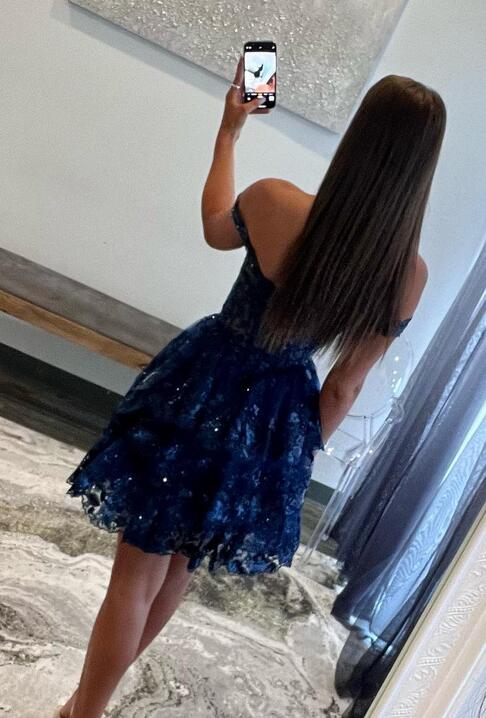 2023 Off the Shoulder A-Line Homecoming dress with Sheer Corset Bodice DressesTailor 2023 Off the Shoulder A-Line Homecoming dress with Sheer Corset Bodice DressesTailor