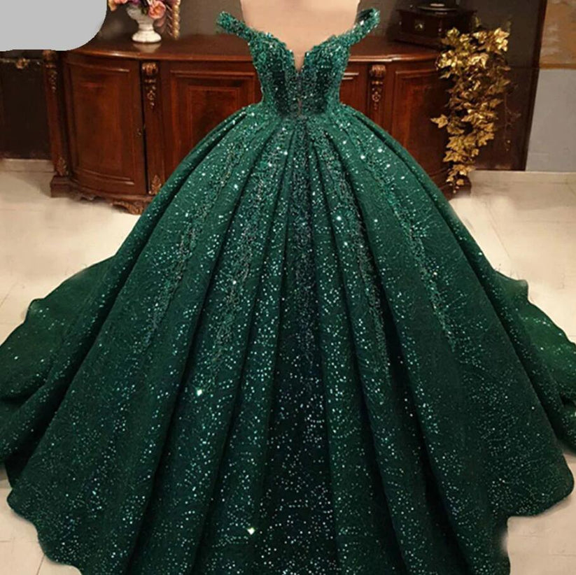 Dark Green Quinceanera Dress Ball Gown, Sweet 16 Dresses, Sweet 15 Dre