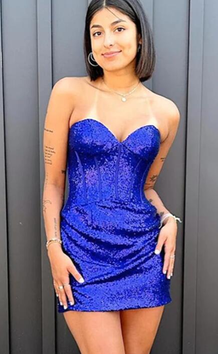 Strapless Sequins Sexy Homecoming Dress DressesTailor Strapless Sequins Sexy Homecoming Dress DressesTailor