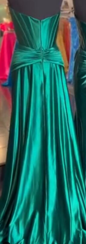 Strapless Mermaid Long Prom Dresses with Corset Top and Ruched Waistline