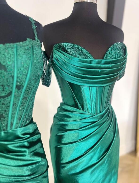 2024 New Satin Mermaid Long Prom Dress