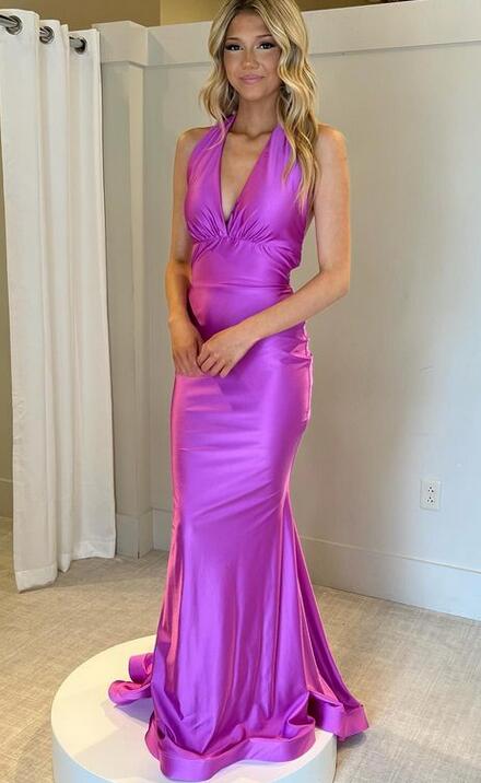 Deep V-neck Sexy Long Prom Dress