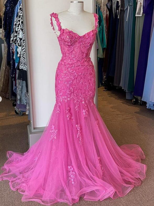 Mermaid Lace/Tulle Long Prom Dress