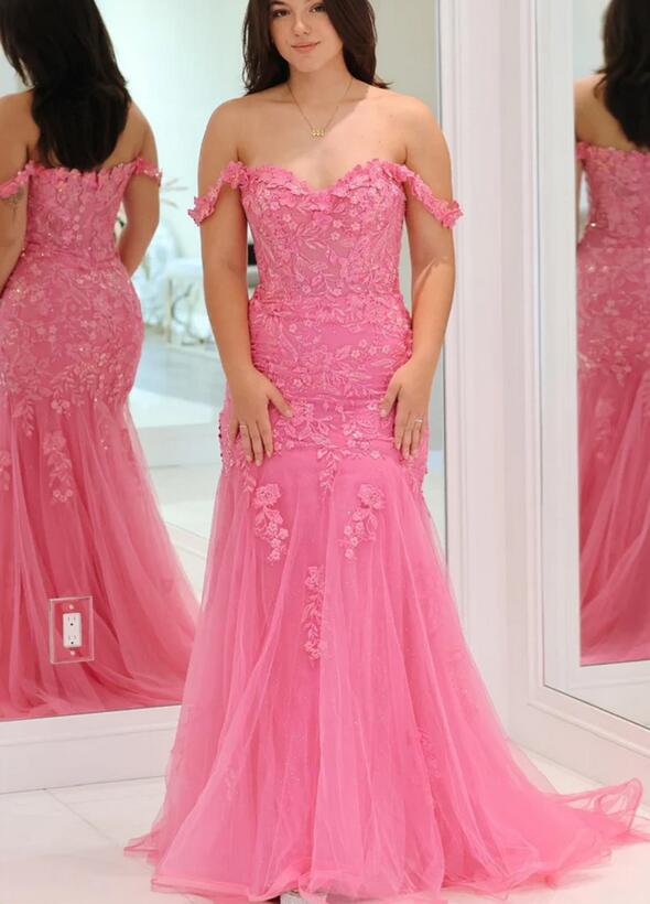 Mermaid Lace/Tulle Long Prom Dress