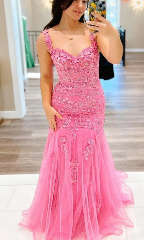 Mermaid Lace/Tulle Long Prom Dress