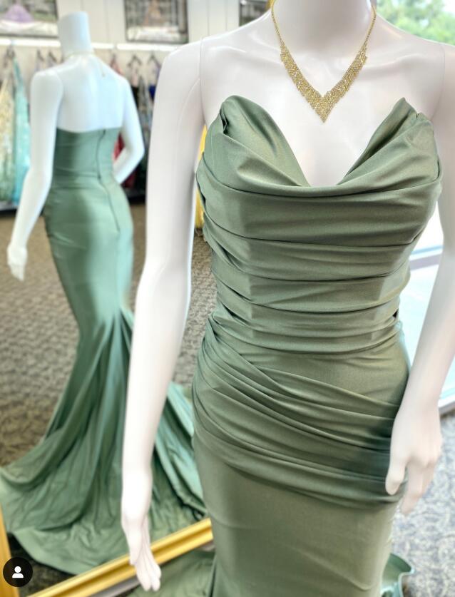 Strapless Mermaid Long Prom Dress