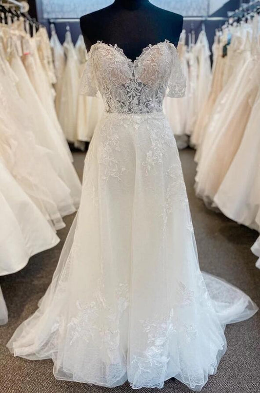 A-line Tulle/Lace Wedding Dress