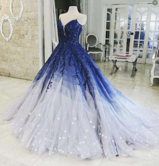Tulle Prom Dresses Long