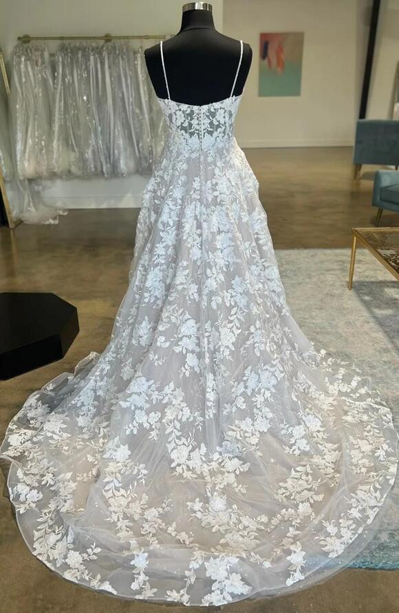 Straps Lace Wedding Dress