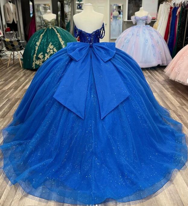 Royal Blue Princess Quinceanera Dress Ball Gown, Sweet 16 Dresses, Sweet 15 Dresses DTQ121