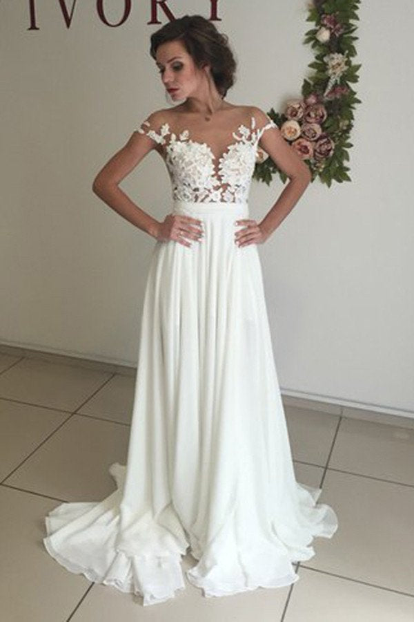 Sexy Wedding Dress with Slit, Dresses For Wedding, Bridal Gown ,Bride Dress, Dresses For Brides