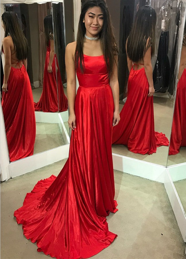 Sexy Red Prom Dress, Evening Dress, Dance Dresses, Graduation School Party Gown